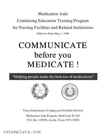 Download Medication Aide Renewal In Texas Template