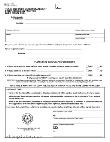 Download Texas 06 352 Template
