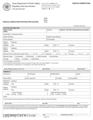 Download Texas Dps Vi 2 Template
