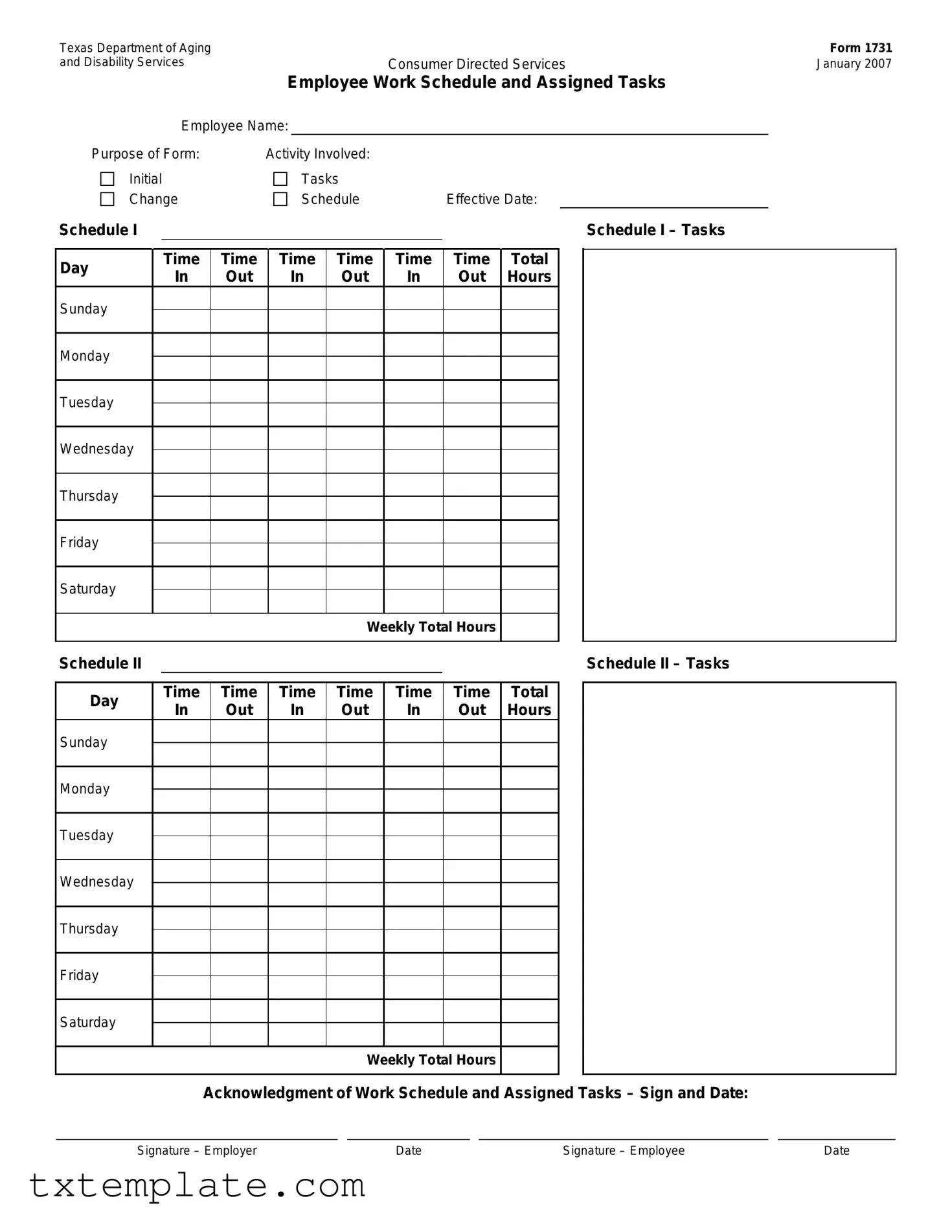 Download Texas Department Of Aging And Disability Services Template